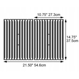 Broil king - dvipusės ketaus monarchinės grotelės | karališkas 10, 30 - 2 vnt.