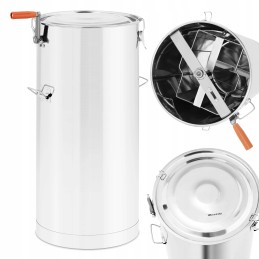 Rankinis medaus rinktuvas su 2 rėmais, pagamintas iš nerūdijančio plieno