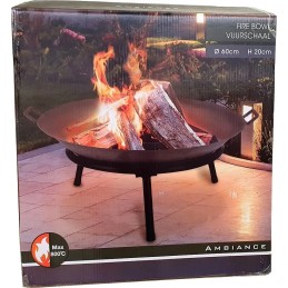 Ketaus židinys su rankenomis, 60 cm, Lumarko