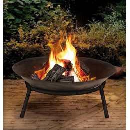 Ketaus židinys su rankenomis, 60 cm, Lumarko