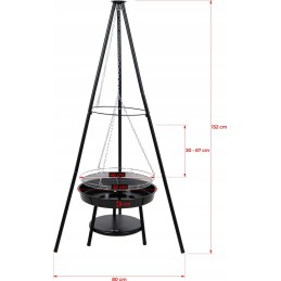 ⭐⭐pakabinamas grilis sodo židinio duobė trikojis židinio aukštis reguliuojamas didelis⭐⭐