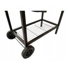 Grilis su anglimis su chromuotomis grotelėmis, kaitinimo grotelėmis ir temperatūrą palaikančiu dangčiu + grilio dangtelis iš pat