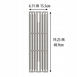 Broil king - dvipusės ketaus grotelės imperial | knygų spinta - 1 vnt.