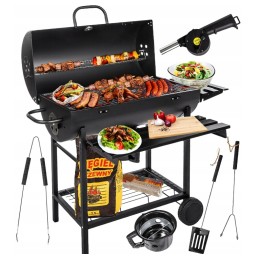 Sodo anglies grilis, kepsninės dangtis, dideli ratai, anglies lentyna sodui, xxl