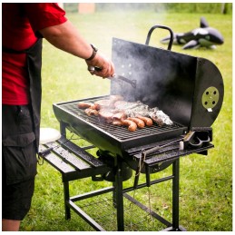 Sodo anglies grilis, kepsninės dangtis, dideli ratai, anglies lentyna sodui, xxl