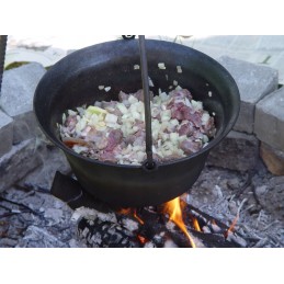 Originalus vengriškas ketaus katilas, emaliuotas vidus ir išorė, 10l