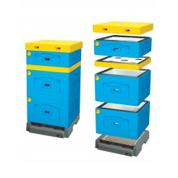 Wielkopolski gatvė su aukštu higienišku plastikiniu dugnu, nudažyta