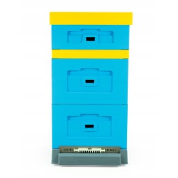 Wielkopolska 10 rėmų avilys su aukštu, higienišku plastikiniu dugnu