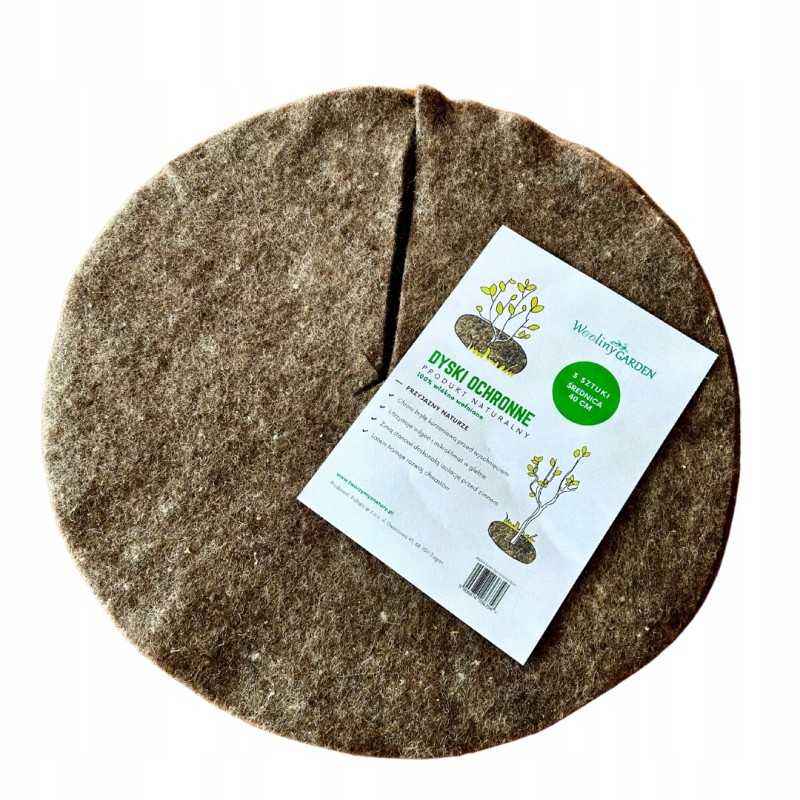 Poltops apsauginiai diskai 40cm / 3vnt rudi