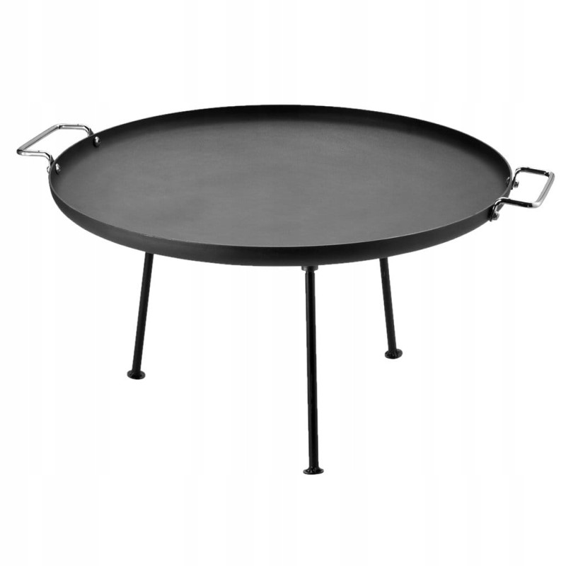 Grilio plokštė dujiniam degikliui ant plieninio stovo