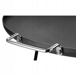 Grilio plokštė dujiniam degikliui ant plieninio stovo