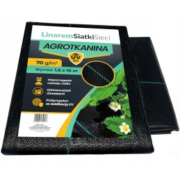 Agrotekstilė nuo piktžolių mulčiavimo 70g/m2 pakuotėje 1,6m x 10m
