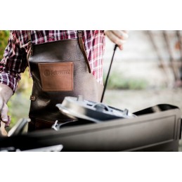 Petromax odinė prijuostė su kryžminiais dirželiais