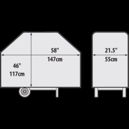 Aukščiausios kokybės viršelis baron series 400 broil king 68487
