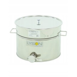 Nerūdijančio plieno medaus skaidrintuvas 30l su rankenomis - plikas