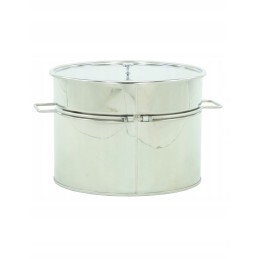 Nerūdijančio plieno medaus skaidrintuvas 30l su rankenomis - plikas