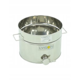 Nerūdijančio plieno medaus skaidrintuvas 30l su rankenomis - plikas