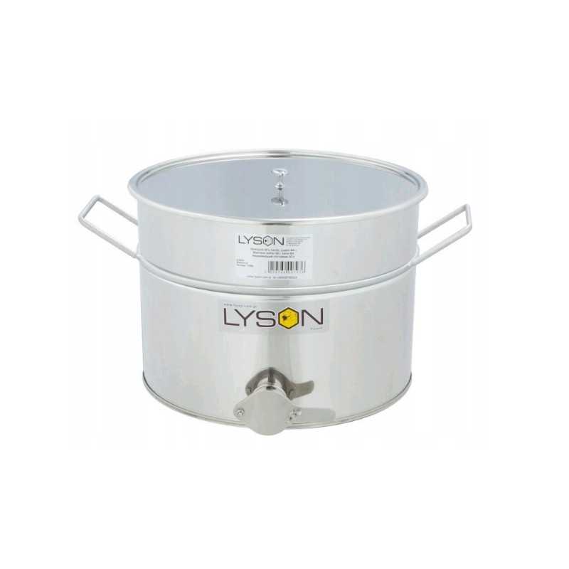 Nerūdijančio plieno skaidrintuvas 30l su nerūdijančio plieno vožtuvu 6 4