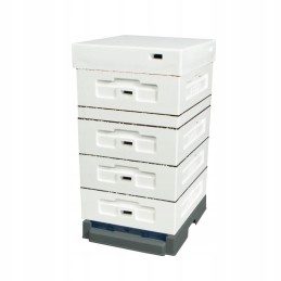 Ul dadant 1/2 su aukštos higienos plastiko dugnu - nedažytas