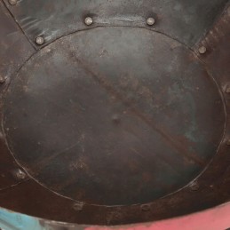 Spalvingas kaimiškas židinys, ø 60cm, pagamintas iš geležies