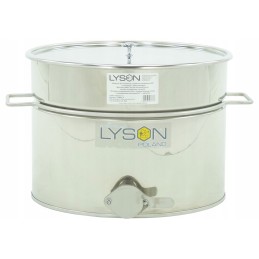 Siūlome 30l skaidrintuvą su nerūdijančio plieno vožtuvu ir rankenomis - labai geras lenkiškas gaminys!