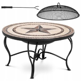 Židinio dubuo sodui terasoje su uždanga, skersmuo 76 cm