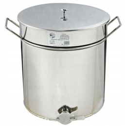 Nerūdijančio plieno skaidrintuvas 30l su 6/4 nerūdijančio plieno vožtuvu