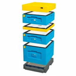 Dadant avilys su aukštu higienišku plastikiniu dugnu - dažytas