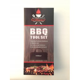 Grilliance 38 dalių grilio rinkinys su grilio stalo įrankiais