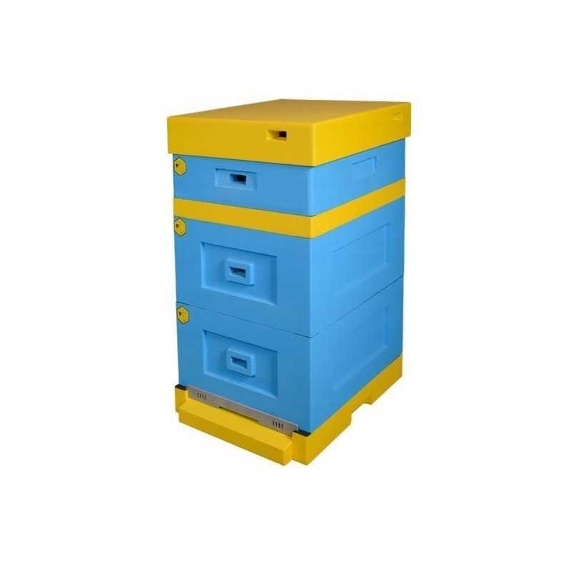 Langstroth avilys žemu dugnu, dažytas polistirolas