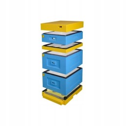 Langstroth avilys žemu dugnu, dažytas polistirolas