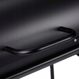 Grilis su anglimis, xxl grilis ant ratukų su dangčiu, reguliuojama ventiliacija, stabili, A x P x A: 96,5 x 103 x 64,5 cm, juoda