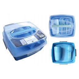 Smukee turistinis pikniko rinkinys 6 asmenims, 32 elementai