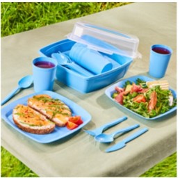 Smukee turistinis pikniko rinkinys 6 asmenims, 32 elementai