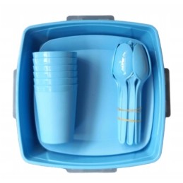 Smukee turistinis pikniko rinkinys 6 asmenims, 32 elementai