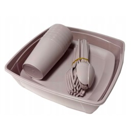 Smukee turistinis pikniko rinkinys 6 asmenims, 32 elementai