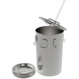 Naminė rūkykla dujinei viryklei nerūdijančio plieno puode, 35l, 8kg apkrova