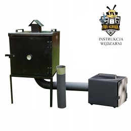 Sodo metalinė rūkykla su dūmų aparatu