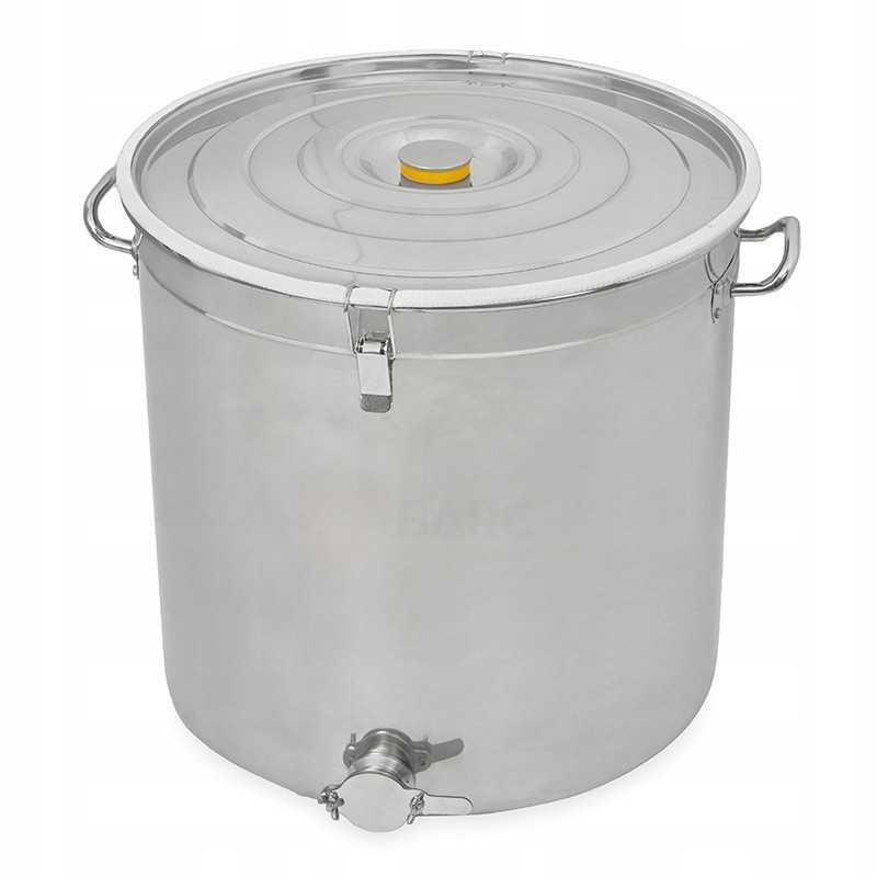 100 l nerūdijančio plieno skaidrintuvas su Brctech rankenomis ir užsegimais