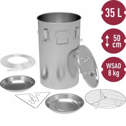 Naminė rūkykla 35l puode dujinei viryklei browin 330150