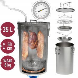 Naminė rūkykla 35l puode dujinei viryklei browin 330150