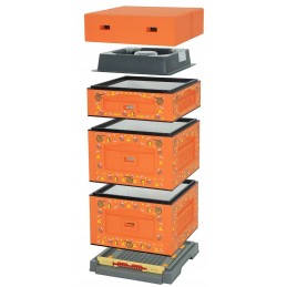 Wielkopolska Optima avilys, oranžinis, nesusuktas bičių atspaudas