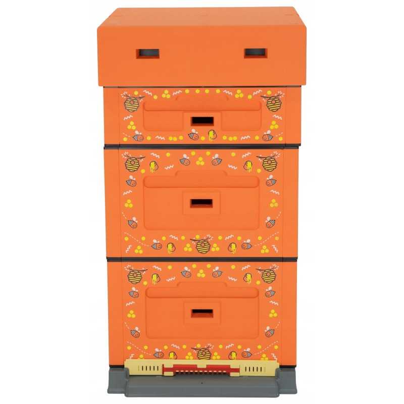 Wielkopolska Optima avilys, oranžinis, nesusuktas bičių atspaudas