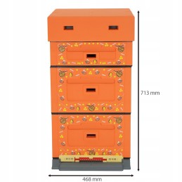 Wielkopolska Optima avilys, oranžinis, nesusuktas bičių atspaudas