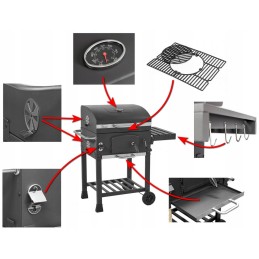 Activa Angular anglies kepsninė su modulinėmis didelėmis ketaus grotelėmis