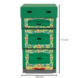 Wielkopolska optima avilys, tamsiai žalias, lapų atspaudas, nesusuktas