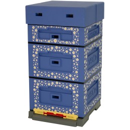 Wielkopolska optima avilys, tamsiai mėlynas, nekryžiuotas ramunėlių atspaudas