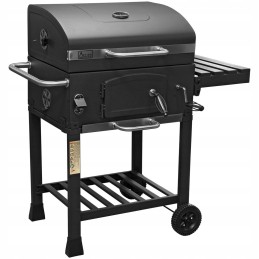 Kampinės anglies kepsninės su ketaus grotelėmis