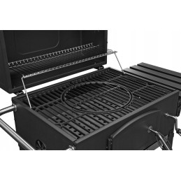 Kampinės anglies kepsninės su ketaus grotelėmis