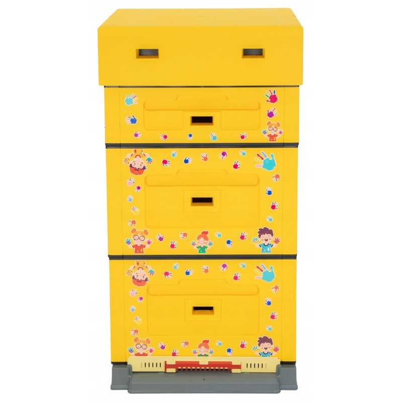 Wielkopolska Optima avilys, geltonas, spausdinimas - vaikiškas, nesusuktas